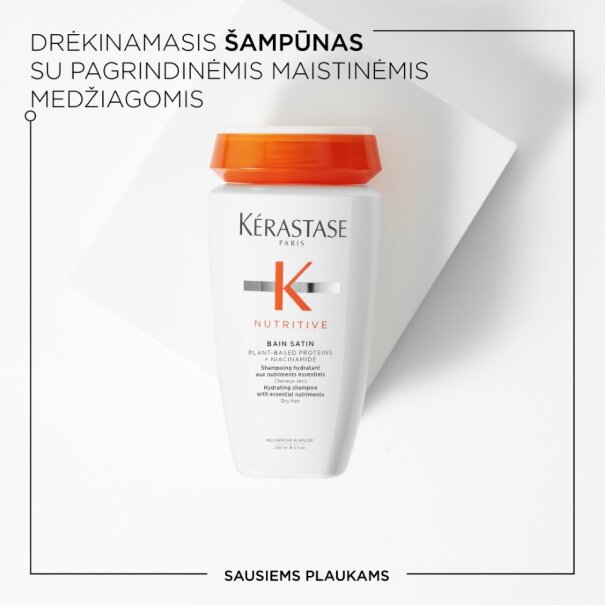 KERASTASE NUTRITIVE BAIN ŠAMPŪNAS NORMALIEMS PLAUKAMS, 250ML 2